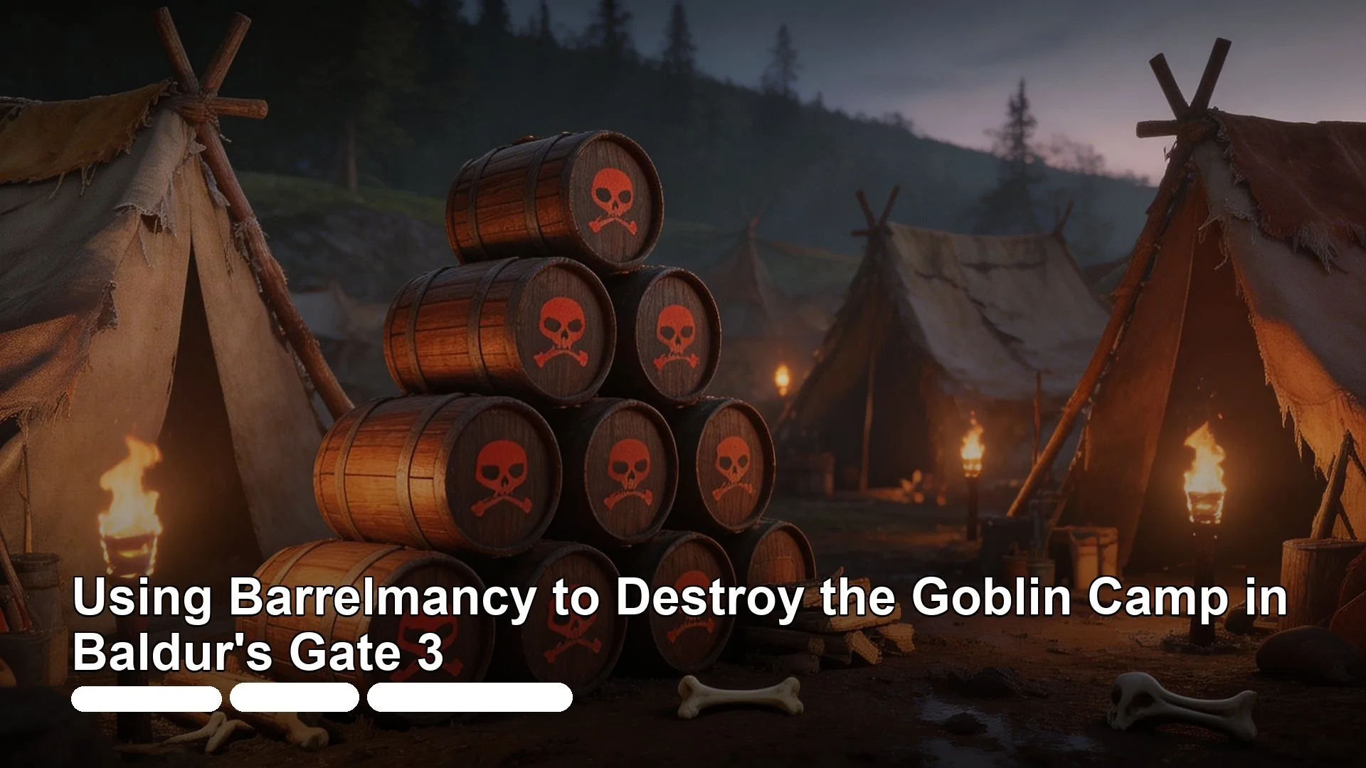 Using Barrelmancy to Destroy the Goblin Camp in Baldur's Gate 3